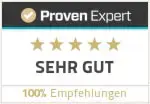 ProvenExpert 100% Empfehlung