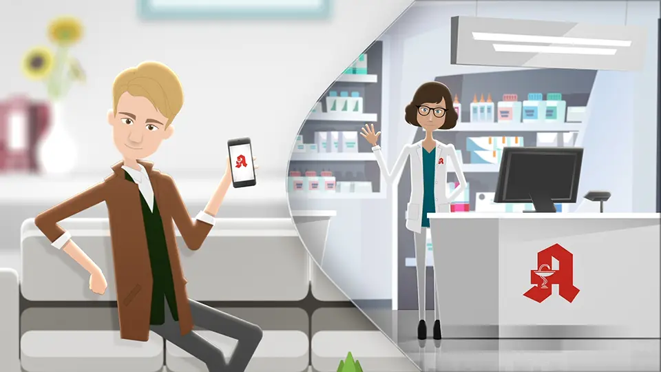 Gesundheitsbranche Erkl&auml;rvideo f&uuml;r Apotheken zur Erkl&auml;rung der digitalen Gesundheitskarte